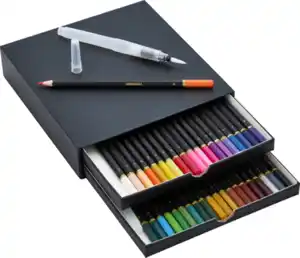 IDEENWELT Kreativset Aquarellbuntstifte 40 Farben