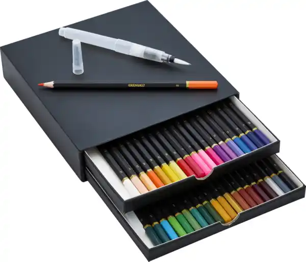 Bild 1 von IDEENWELT Kreativset Aquarellbuntstifte 40 Farben