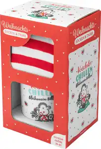 Sheepworld Tasse-Socken-Set Chillen