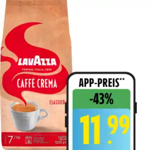Lavazza Caffè Crema oder Espresso