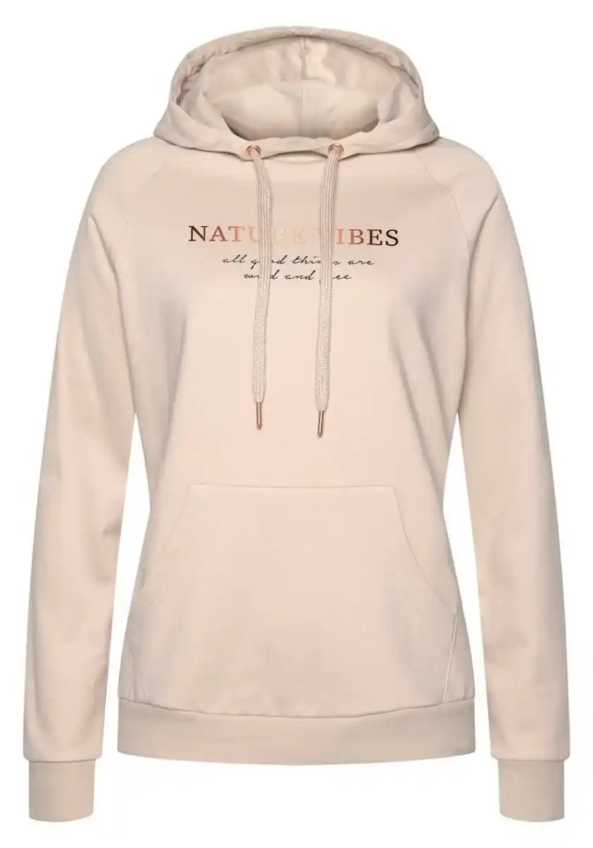 Bild 1 von LASCANA Hoodie mit Kängurutasche, Loungeanzug, Beige