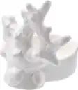 Bild 1 von BOLTZE Teelichthalter aus Keramik "Koralle", weiß (9x8,5x9 cm), 1 St