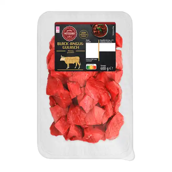 Bild 2 von MEINE METZGEREI Black-Angus-Rindergulasch 600g