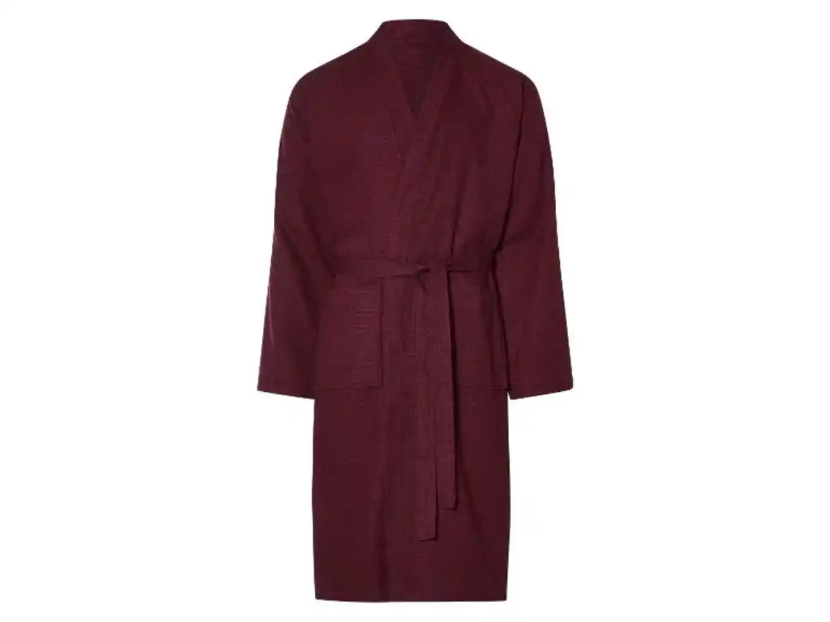 Bild 2 von LIVARNO home Unisex Bademantel, mit modischer Waffelstruktur