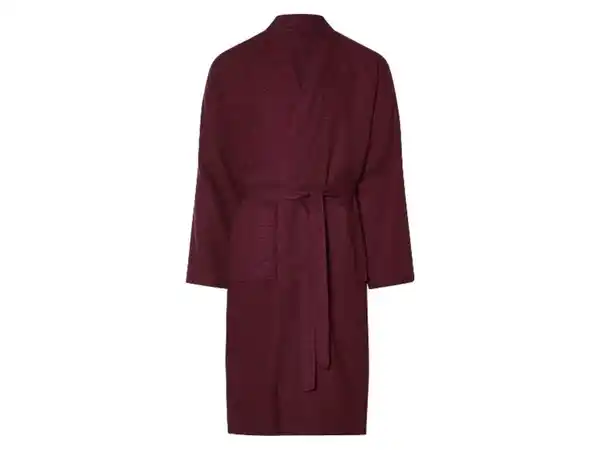 Bild 2 von LIVARNO home Unisex Bademantel, mit modischer Waffelstruktur