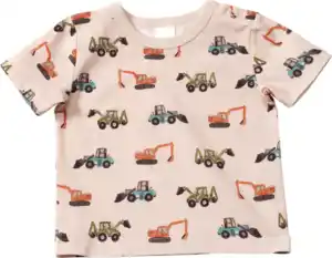 ALANA T-Shirt Pro Climate mit Traktor-Muster, beige, Gr. 74, 1 St