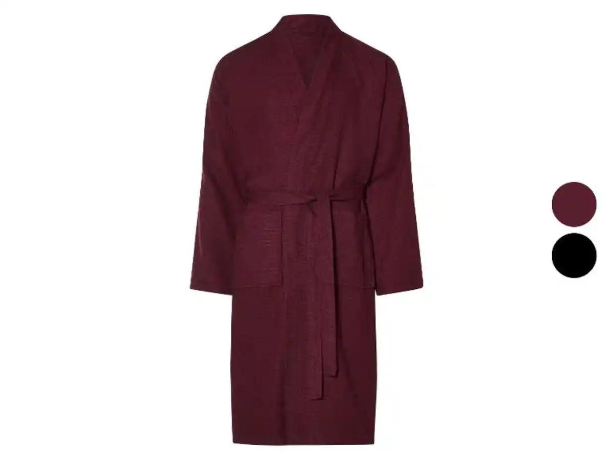 Bild 1 von LIVARNO home Unisex Bademantel, mit modischer Waffelstruktur