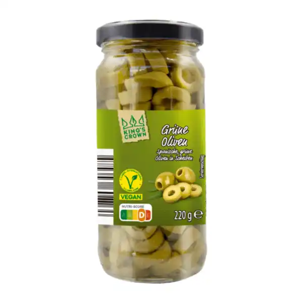 Bild 2 von KING’S CROWN Oliven in Scheiben 220g