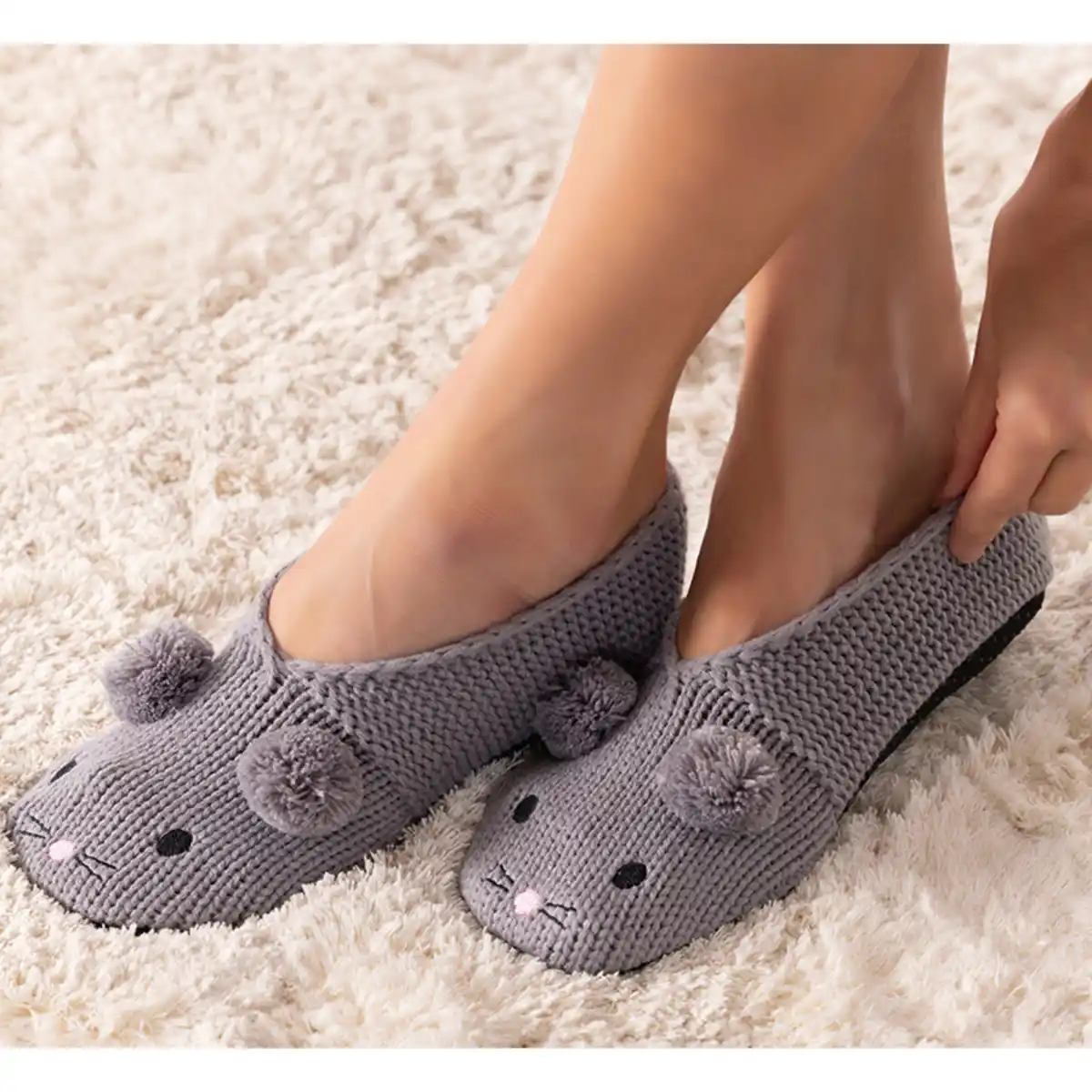 Bild 1 von Ellenor Strick-Homeslipper