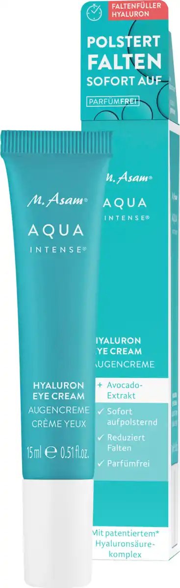 Bild 1 von M. Asam Gesichtspflegeset Aqua Intense Hyaluron 2tlg, Augencreme + Reinigungsgel, 1 St