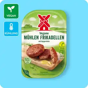 RÜGENWALDER Vegane Pfannen-Vielfalt, Mühlen-Frikadellen