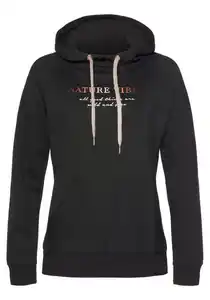 LASCANA Hoodie mit Kängurutasche, Loungeanzug, Schwarz