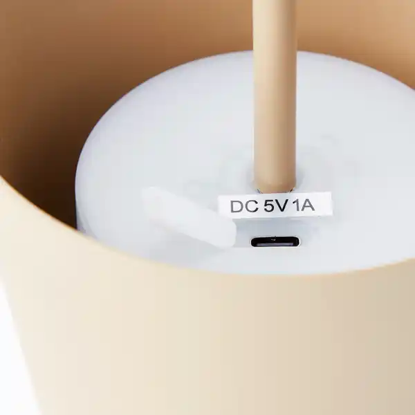 Bild 3 von Akku-Tischleuchte »KAAMI«, ØxH: 10 x 37 cm, 310 lm, warmweiß, cappuccino matt