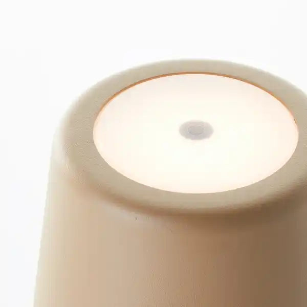 Bild 2 von Akku-Tischleuchte »KAAMI«, ØxH: 10 x 37 cm, 310 lm, warmweiß, cappuccino matt