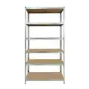 Bild 1 von DEAL! Steckregal, HxBxT: 240 x 120 x 40 cm, Stahl, weiß