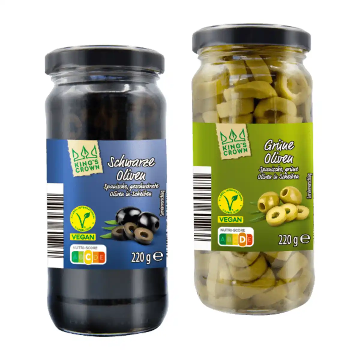 Bild 1 von KING’S CROWN Oliven in Scheiben 220g