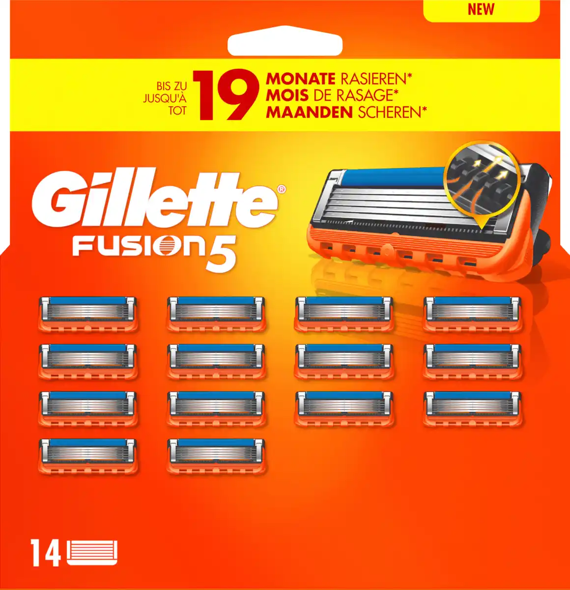 Bild 1 von Gillette Rasierklingen, Fusion5, 14 St
