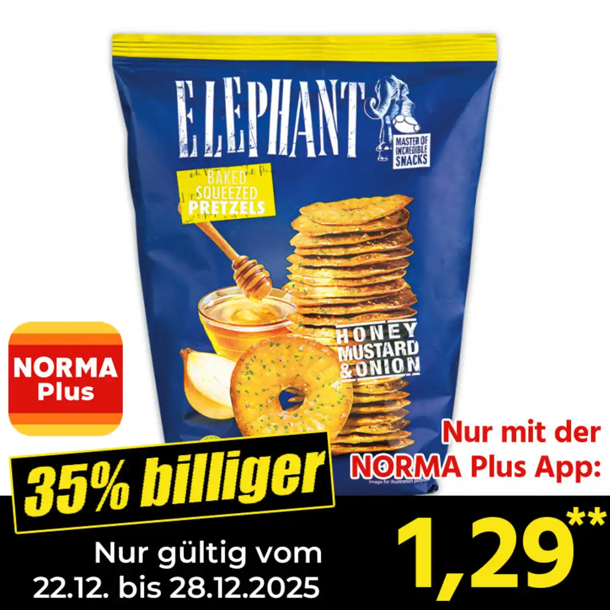 Bild 1 von Master of Incredible Snacks Elephant Laugengebäck