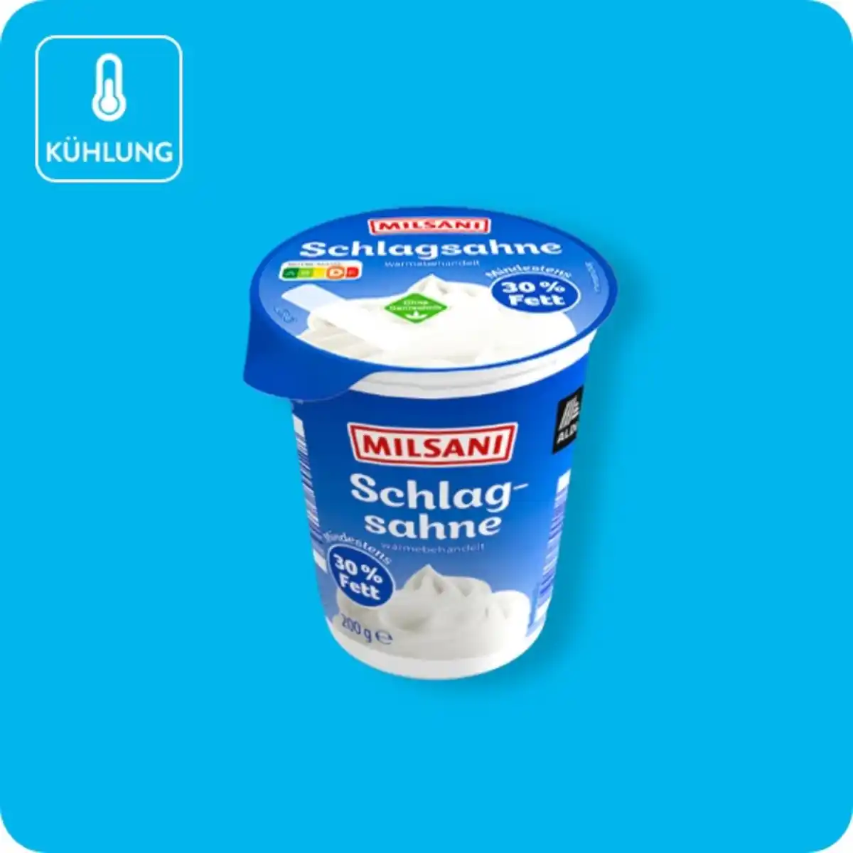 Bild 1 von MILSANI Schlagsahne, Mind. 30 % Fett