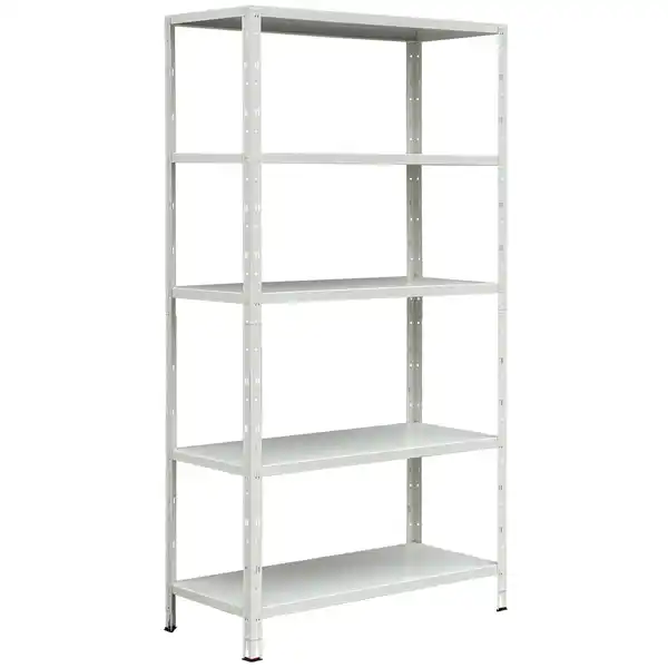 Bild 2 von DEAL! Steckregal, HxBxT: 190 x 100 x 45 cm, Stahl, weiß