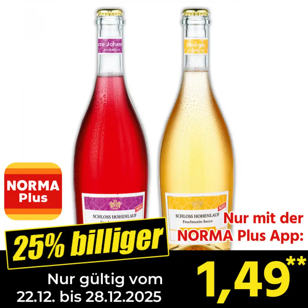 Bild 1 von Schloss Hohenlauf Fruchtwein-Secco