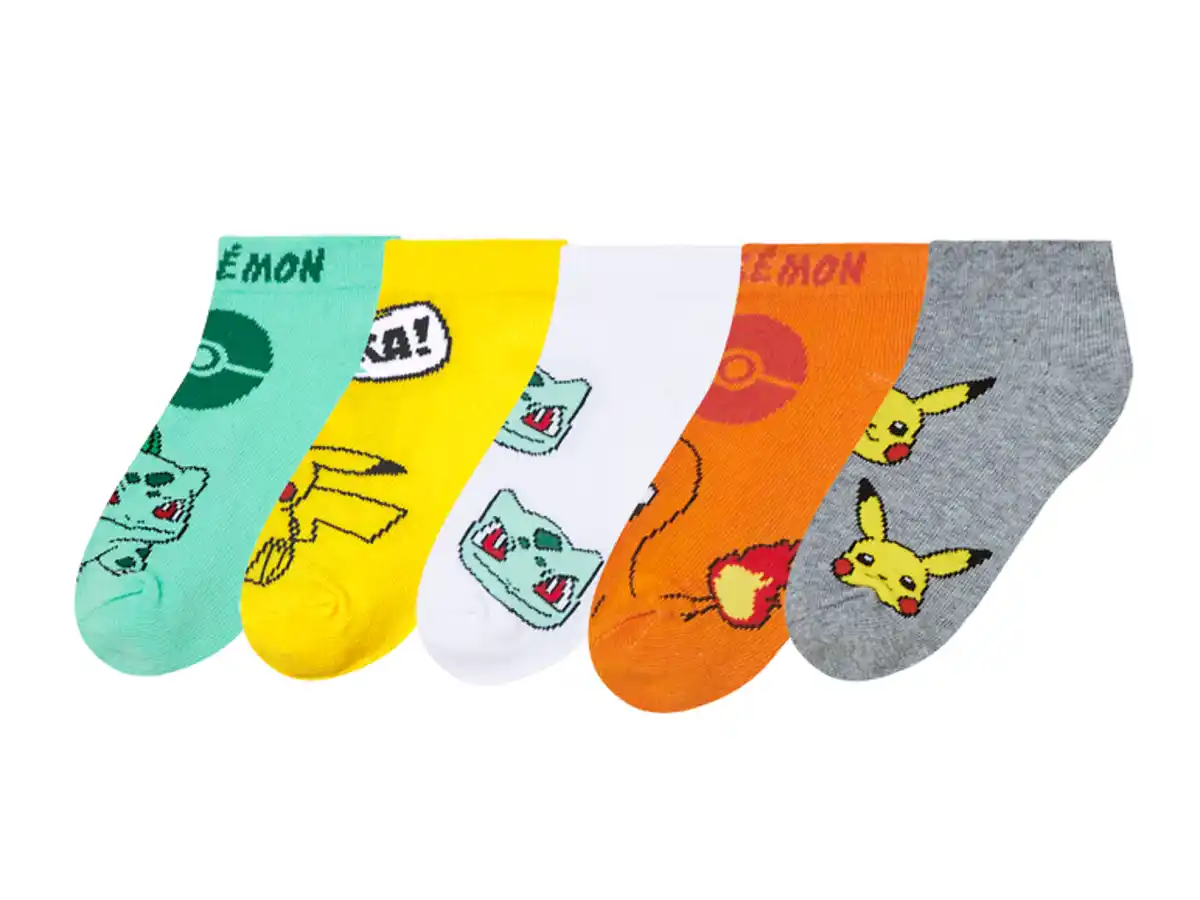 Bild 1 von Kinder Jungen Sneakersocken 5er (Pokémon, 39/42)