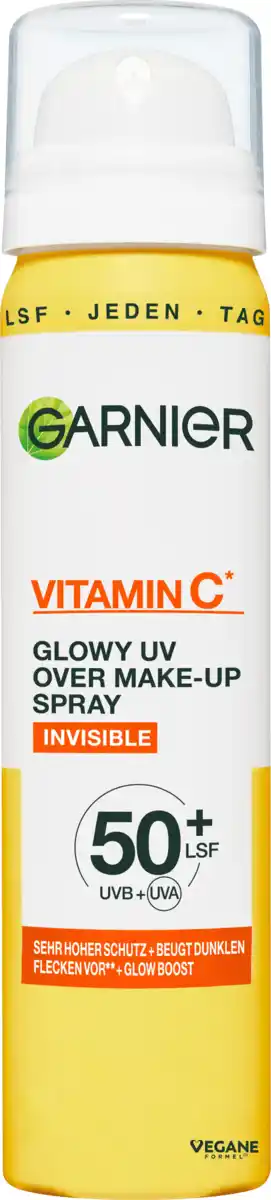 Bild 1 von Garnier Skin Active Vitamin C Glowy UV Over Make up Spray LSF 50+, 75 ml