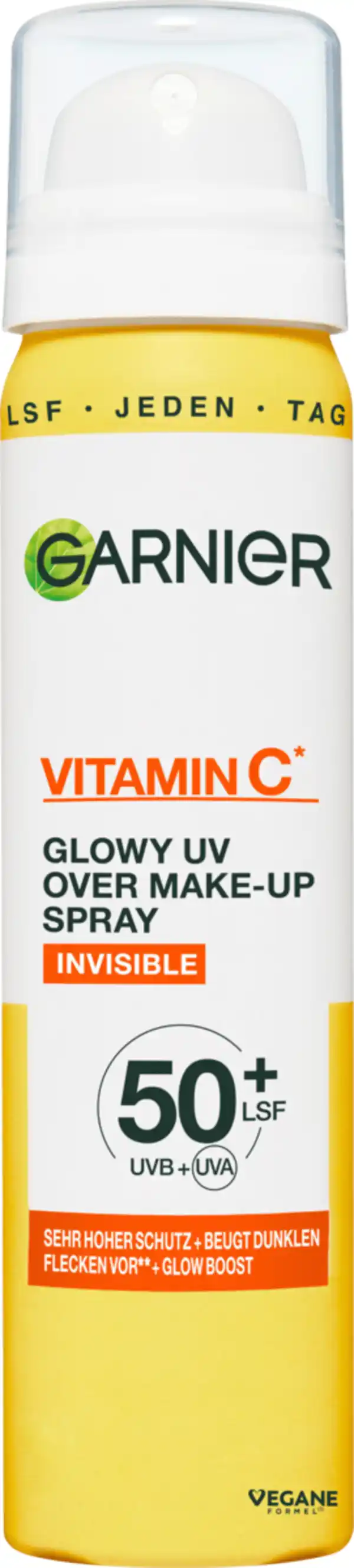 Bild 1 von Garnier Skin Active Vitamin C Glowy UV Over Make up Spray LSF 50+, 75 ml