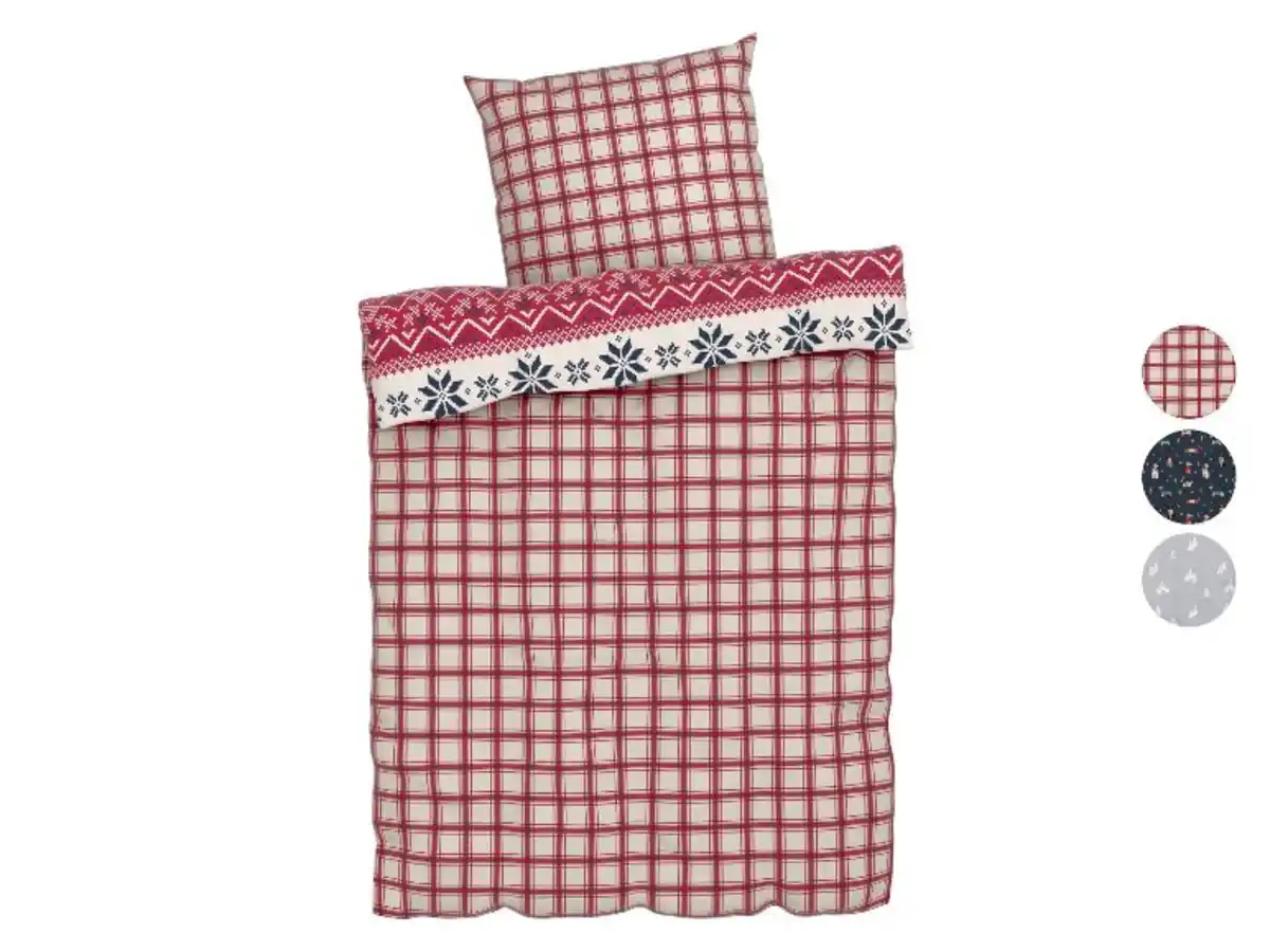 Bild 1 von LIVARNO home Mikrofaser-Feinbiber-Wendebettwäsche, 135 x 200 cm