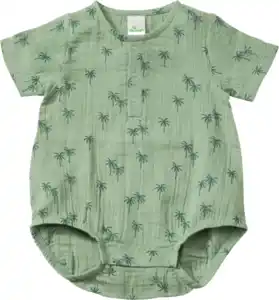 ALANA Body Kurzarm aus Musselin mit Palmen-Muster, grün, Gr. 86/92, 1 St