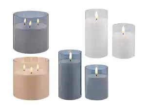 Livarno LED-Echtwachskerze/-n