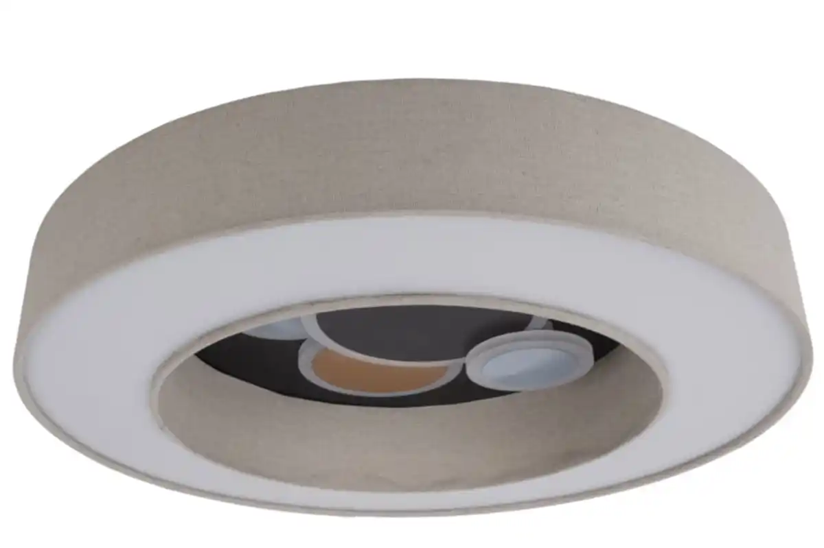 Bild 1 von Light & More LED Deckenleuchte Leano 40 W Stoff beige