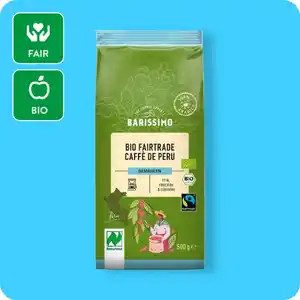 BARISSIMO Bio-Fairtrade-Kaffee, Gemahlen oder Ganze Bohne