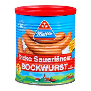 METTEN Dicke Sauerländer Bockwurst 845g