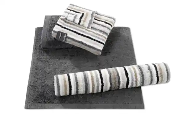 Bild 2 von Duschtuch Lifestyle Streifen, kiesel, 70 x 140 cm