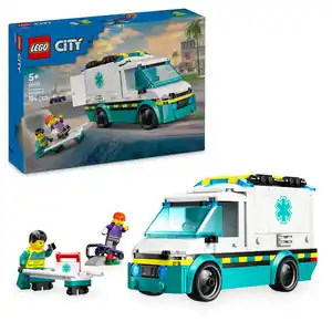 LEGO City Rettungswagen - Bauspielzeug für Kleinkinder ab 5 Jahren 60451, 1 Stk