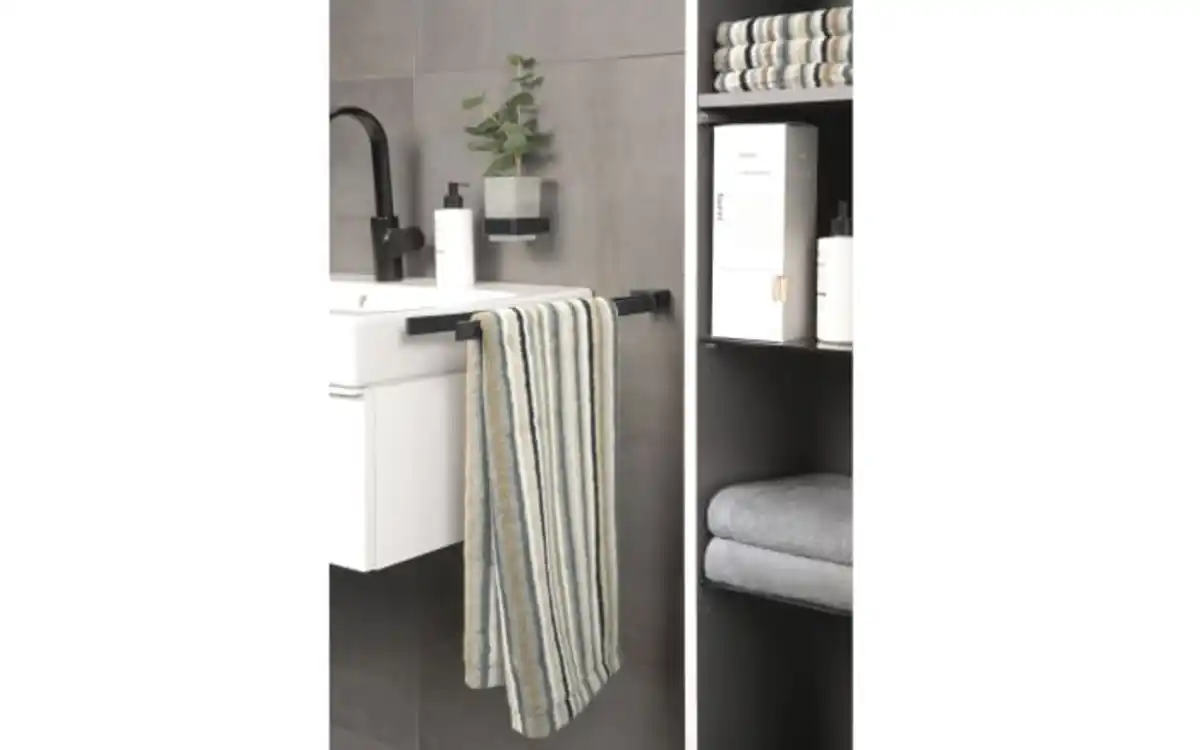 Bild 4 von Duschtuch Lifestyle Streifen, kiesel, 70 x 140 cm