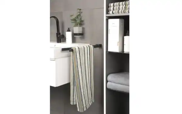 Bild 4 von Duschtuch Lifestyle Streifen, kiesel, 70 x 140 cm