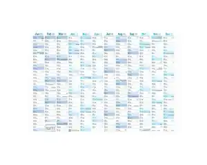 Wandkalender hochkant