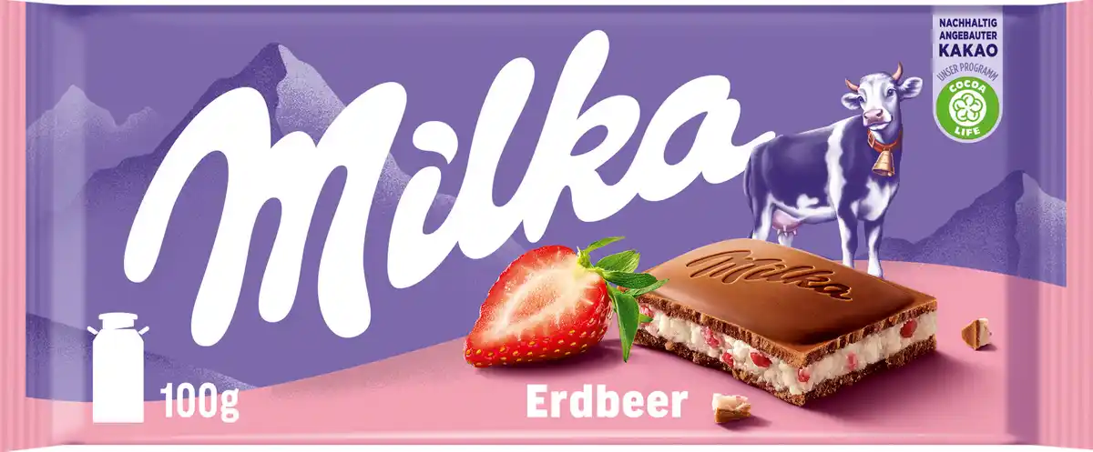 Bild 1 von Milka Erdbeer, 100 g