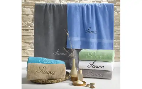 Bild 2 von Saunatuch, grün, 70 x 200 cm