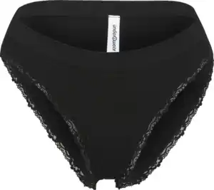 IDEENWELT 3er Set Hüftslips schwarz/beere Gr. M