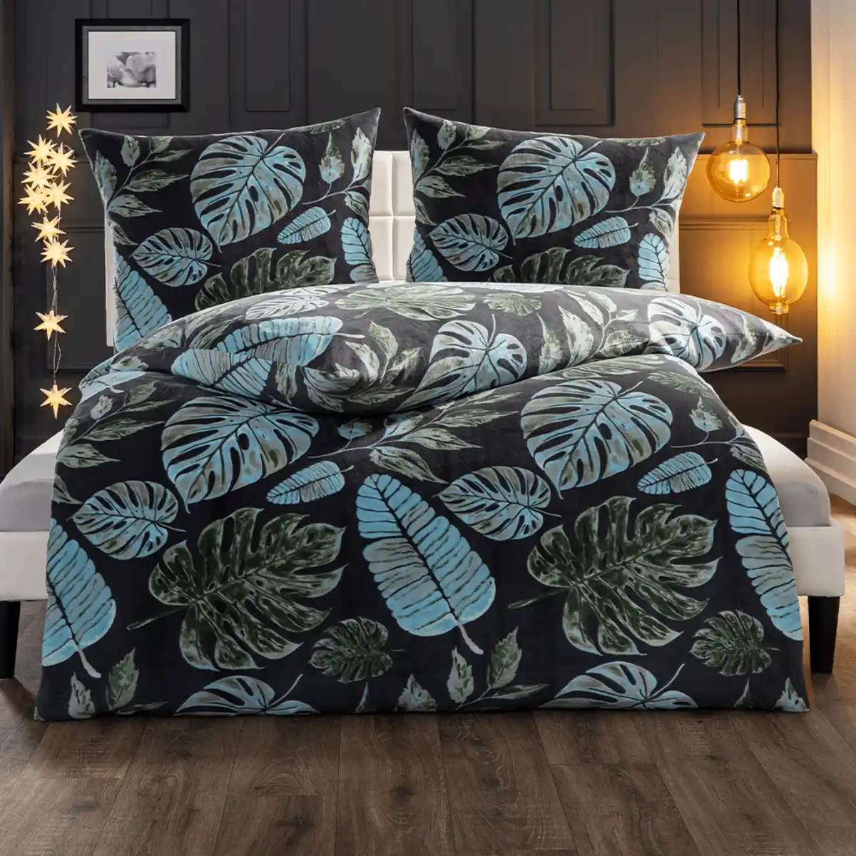 Bild 2 von Coral-Fleece-Bettwäsche ca. 80 x 80 + ca. 135 x 200 cm