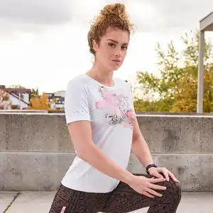 Damen-Funktions-T-Shirt mit Frontaufdruck