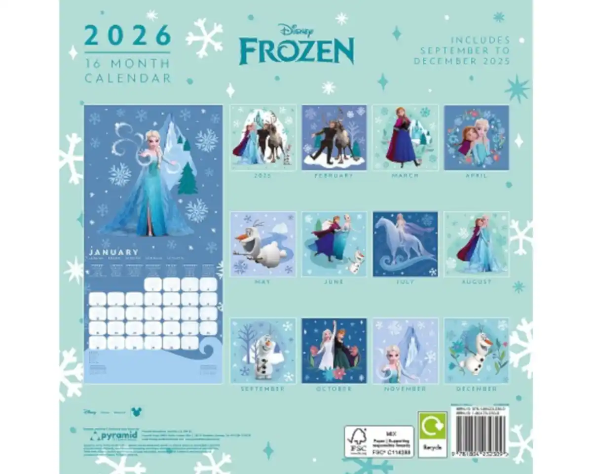 Bild 1 von Kalender 2025 Lizenz-Pyramide Frozen