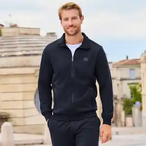 Herren-Sweatjacke mit Stehkragen