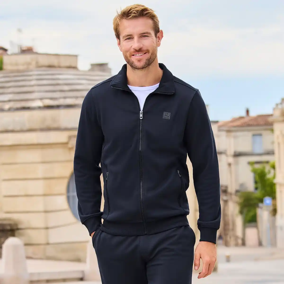 Bild 1 von Herren-Sweatjacke mit Stehkragen