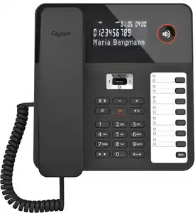 DESK 800A Schnurgebundenes Telefon + AB schwarz