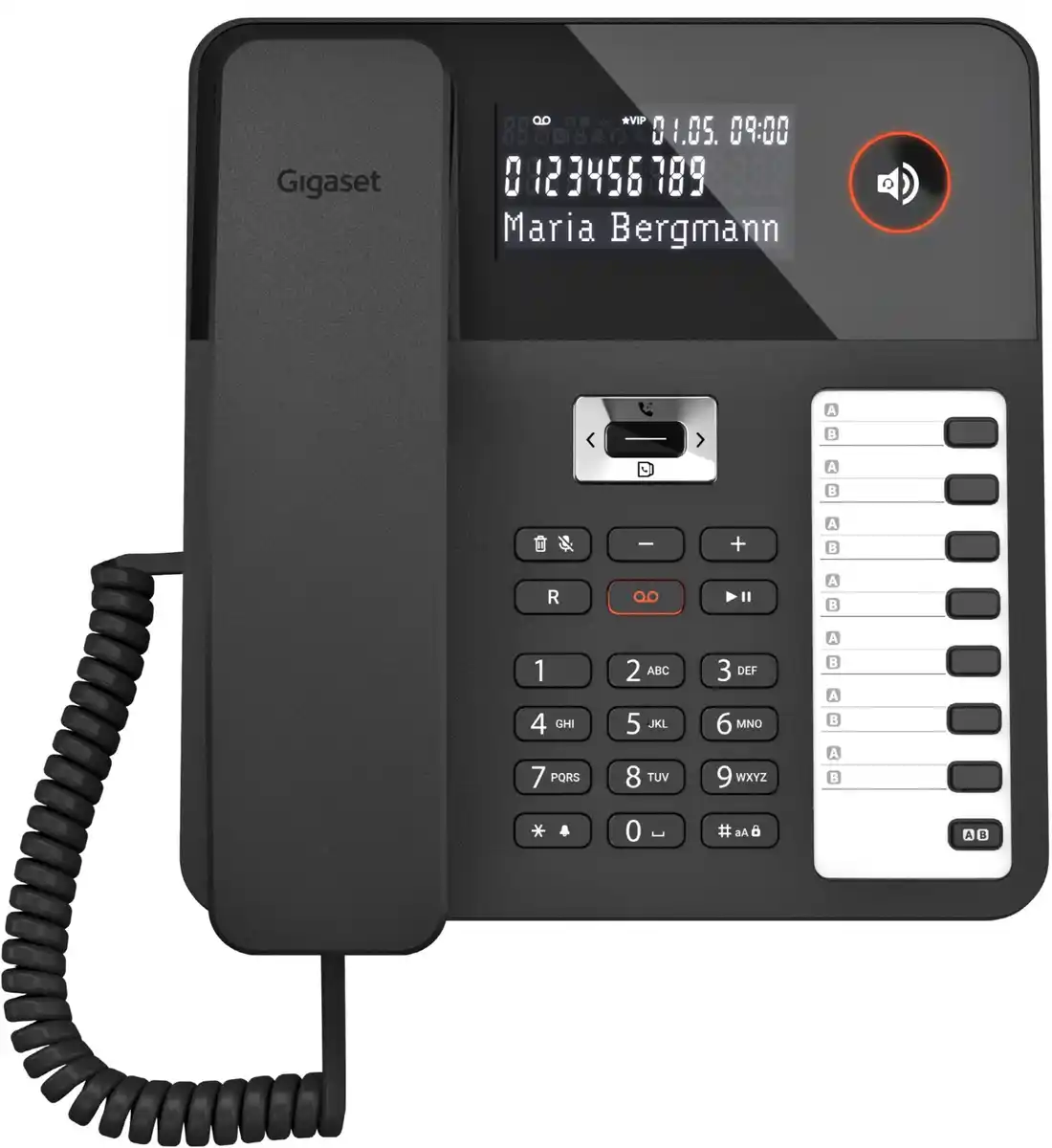Bild 1 von DESK 800A Schnurgebundenes Telefon + AB schwarz