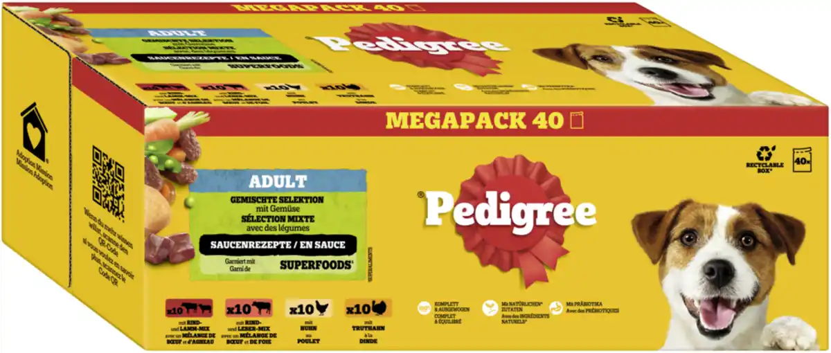 Bild 1 von Adult Portionsbeutel in Sauce Gemischte Selektion mit 4 Varietäten 40x 100g